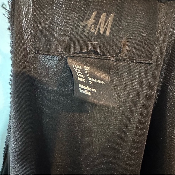 H&M Black Spaghetti Strap Camisole Sequined Blouse - Picture 6 of 8